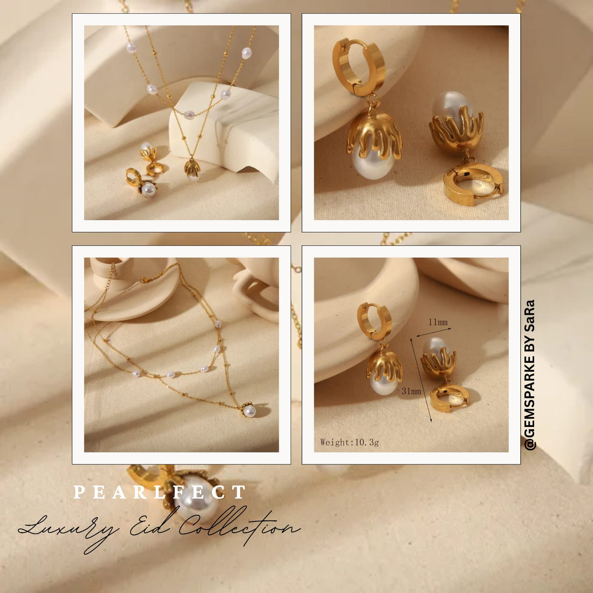 Golden Bloom Jewellery Set (original photo)