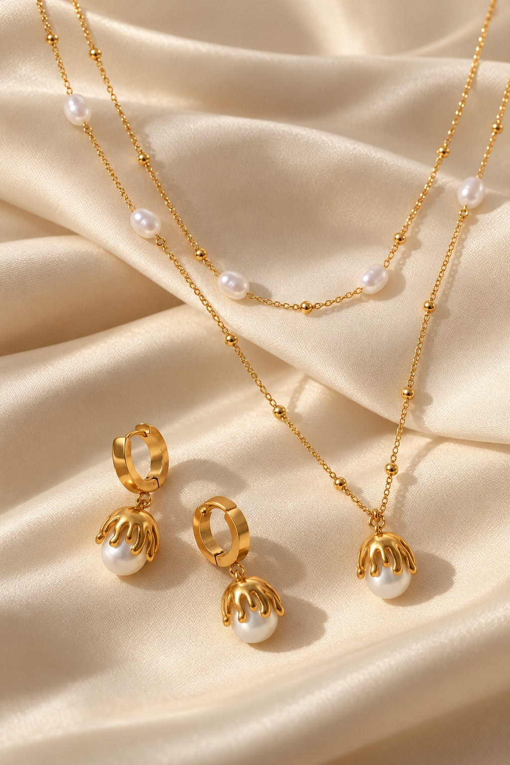 Golden Bloom Jewellery Set